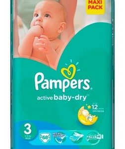 Autiņbiksītes Pampers active baby S3 68gb VPP