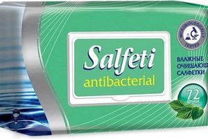 Salvetes mitrās Salfeti ar vāciņu antibakteriālas 72gb