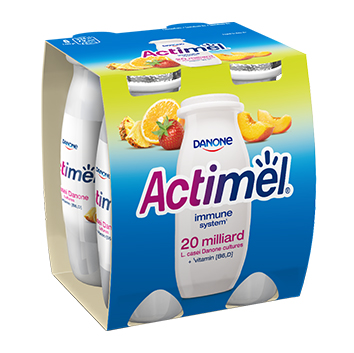 Jogurta dzēriens Actimel multiaugļu 4*100g