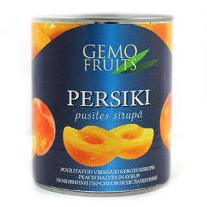 Persiku pusītes sīrupā 850ml