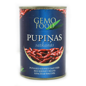 Pupiņas sarkanās Gemo Food 425ml