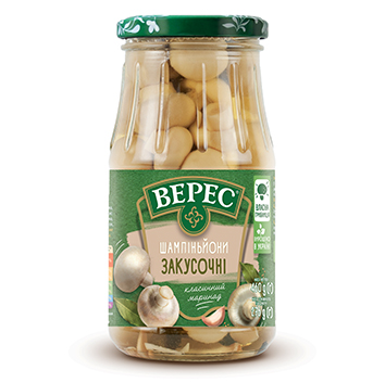 Šampinjoni marinēti Zakusochnie 460g