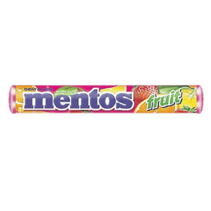Konfekte košļājamā Mentos augļu 38g