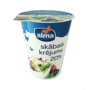 Krējums skābais Alma 20% 370g