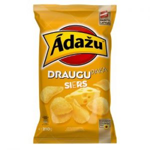 Čipsi Ādažu draugu paka siers 210g