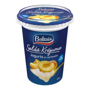 Jogurts saldā krējuma ar aprikozēm  400g
