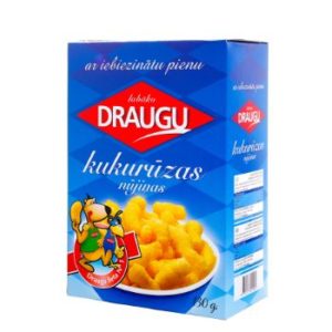 Kukurūzas nūjiņas Draugu ar iebiez.pienu 130g