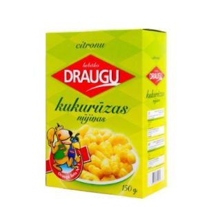 Kukurūzas nūjiņas Draugu ar citrona garšu 150g