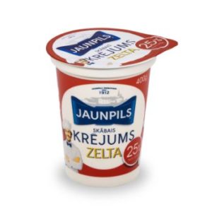 Krējums skābais Zelta 25% Jaunpils 400g