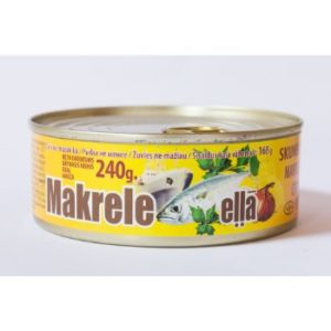 Makrele eļļā 240g/168g