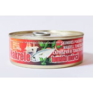 Makrele tomātu mērcē 240g/144g