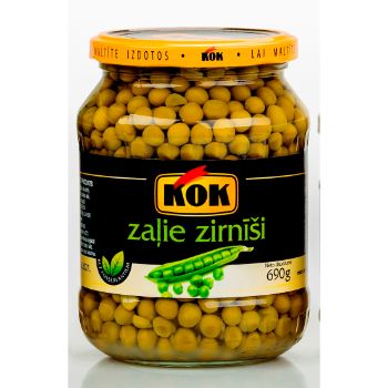 Zirņi konservēti Kok 690g/450g