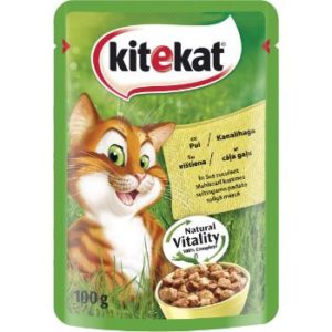 Barība kaķiem Kitekat mājas putnu 100g