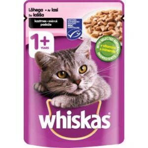 Barība kaķiem Whiskas ar lasi un foreli 100g