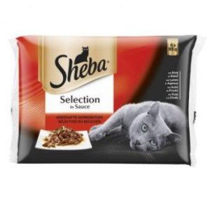 Barība kaķiem Sheba gaļas izlase 340g
