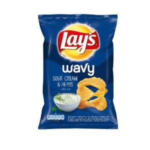 Čipsi Lays ar krejumu un garšaugu garšu 130g