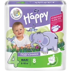 Autiņbiksītes Happy Maxi 8-18kg 8gb