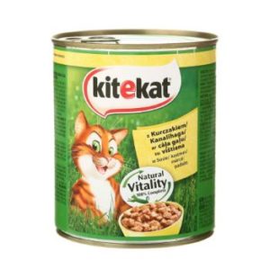 Barība kaķiem Kitekat konservs ar vistu 800g