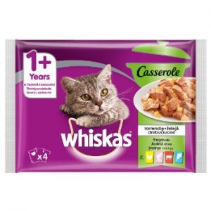 Barība kaķiem Whiskas Pouch 4 paka Mixed Selection 340g