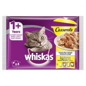 Barība kaķiem Whiskas Pouch 4paka Poultry Selection 340g