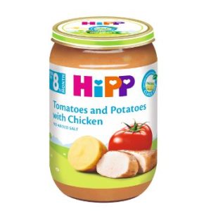 Pārtika bērniem Hipp vistas gaļa ar tomātiem-kartupeļiem 220