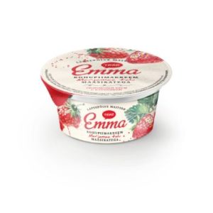 Biezpiena krēms Emma ar zemenēm 150g