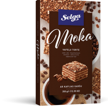 Vafeļu torte Rebeka moka 350g