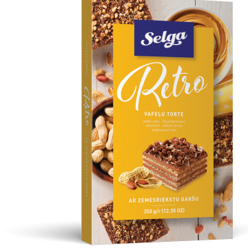 Vafeļu torte Rebeka retro 350g