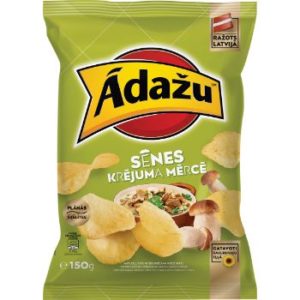 Čipsi Ādažu sēnes krējuma mērcē 150g
