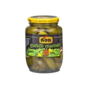 Gurķi marinēti Kok 3-6cm 520g/285g