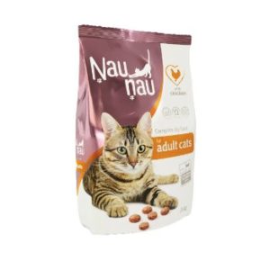 Barība kaķiem Ņau Ņau ar vistu 1kg