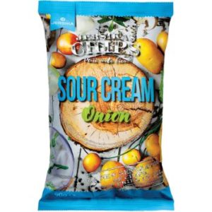 Čipsi ar skābā krēj. un sīpolu garšu Jersikas 90g