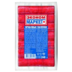 Krabju nūjiņas Econom saldētas 240g