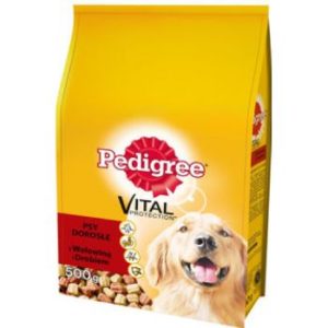 Barība suņiem Pedigree gaļa/vista 500g