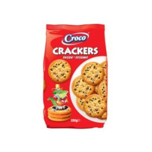 Krekeri Croco ar balto un melno sezamu 150g