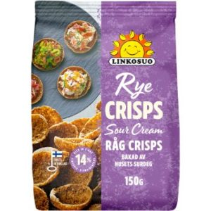 Sausmaizītes Linkosuo rudzu groziņi ar sk.krēj.garšu 150g