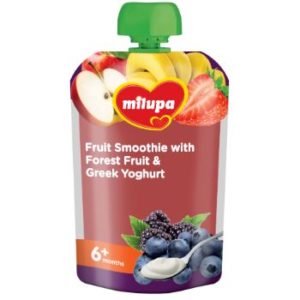 Smūtijs augļu ar meža ogām un jog. Milupa 6m 100g