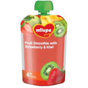 Smūtijs augļu ar zemenēm un kivi Milupa 6m 100g