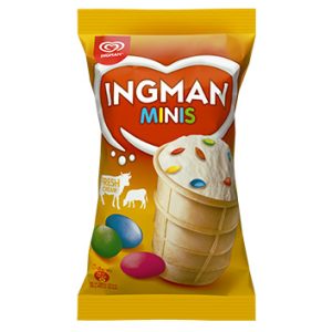 Saldējums Ingman vaniļas ar dražejām 120ml/68g