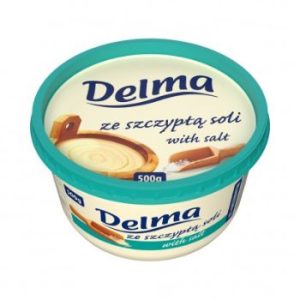 Margarīns Delma Extra ar sviesta garšu un sāli 500g