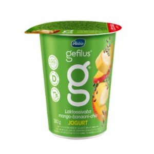 Jogurts Gefilus 2% mango-banāni-čia 380g