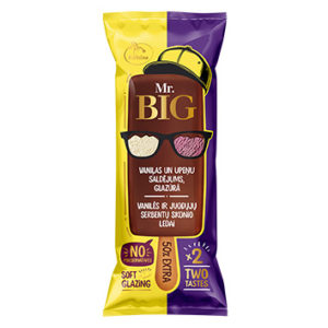 Saldējums MR.Big vaniļas un upeņu šok.glazūrā uz kociņa150ml