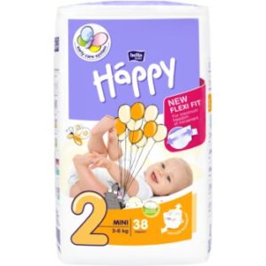 Autiņbiksītes Happy Mini 3-6kg 38gb