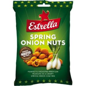 Zemesrieksti grauzdēti ar sīpolu garšu Estrella 140g