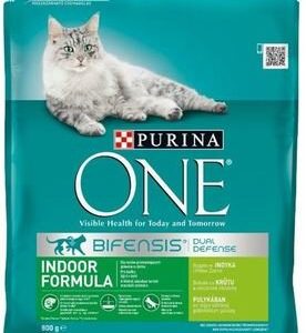 Barība kaķiem One mājas kaķiem 800g