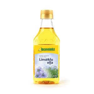Eļļa Iecavnieks linsēklu auksti spiesta 0.2l