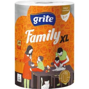 Papīra dvielis Grite Family XXL 2slāņi 1rullis