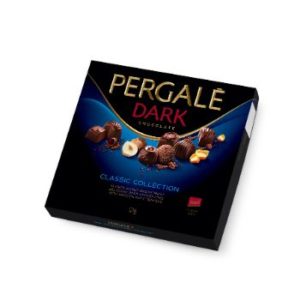 Konfekšu kārba tumšās šok. izlase Pergale 125g