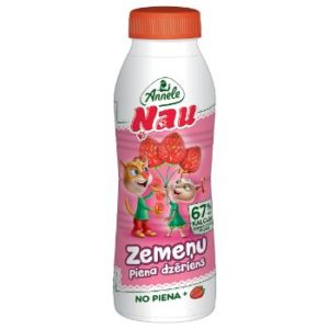 Piena dzēriens zemeņu Annele 2.3% 450ml