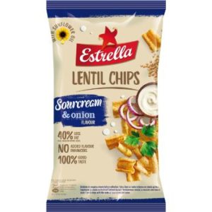 Čipsi lēcu ar skābā krejuma un sīpola garšu 100g